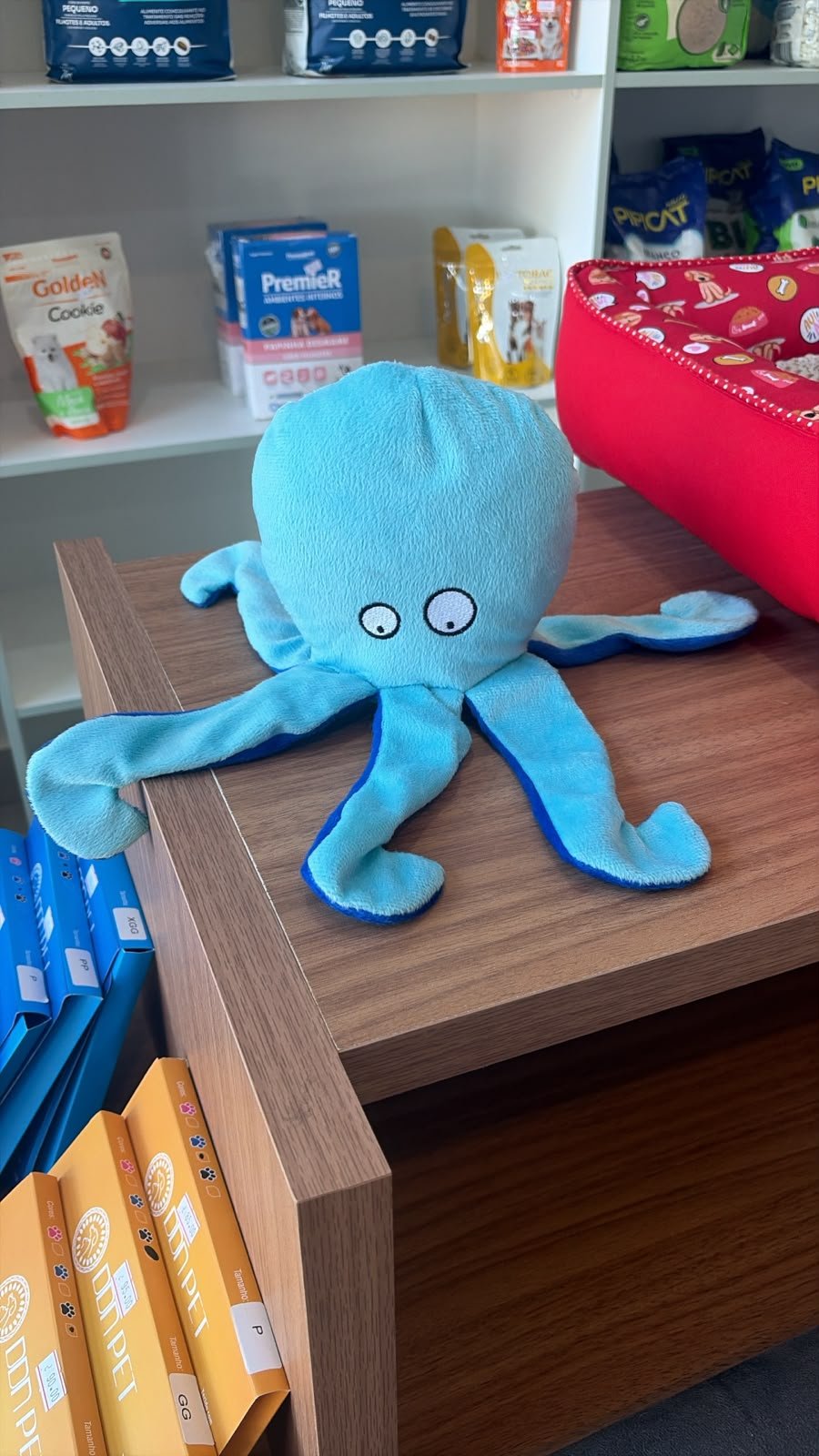 Brinquedo polvo azul para pet